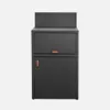 sweeek - Außenküche Stahl 2 Türen B 60 cm - Schwarz Produktbild-Vorschau 1