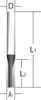fresa per scanalature a tagliente singolo D4x13x51 mm, S=8 Anteprima dell’immagine prodotto 1