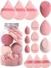 Ein Set rosa Make-up-Schwämme in einem Mixbecher und Produktbild-Vorschau 1