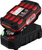 A black and red battery and charger set for power tools, shown on a white background. Produktbild-Vorschau