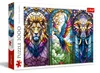 Puzzle 1000 elementów Witraż Zwierzęta Trefl Náhľad obrázku produktu 2