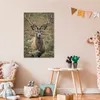 MuchoWow® Poster Hirsche - Geweihe - Blätter 60x90 cm - Produktbild-Vorschau 7