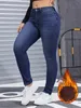 ASKSA Dámské termo džíny s podšívkou Stretch Winter Thermo Náhled obrázku produktu 5