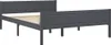 vidaXL Lit en pin massif gris 120x200 cm Voir les images du produit 8