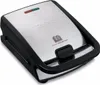A close-up, angled view of a closed Tefal Snack Collection grill and waffle maker on a white background. Voir les images du produit