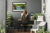 Bild 70x50 MDF-Rahmen Wandkunst Wasserfall Lake Forest Produktbild-Vorschau 3