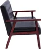 vidaXL Sofa 3-Sitzer Schwarz Kunstleder Produktbild-Vorschau 4