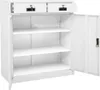 vidaXL Büroschrank Weiß 90x40x102 cm Stahl Produktbild-Vorschau 5