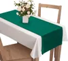 Zamatový behúň na stôl 40x180 cm tmavozelený zelený Náhľad obrázku produktu 1