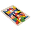 3D dřevěné puzzle 40 barevných stavebních bloků Hra Tetris Náhled obrázku produktu 8