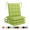 Lavea® Sitzkissen 40x40 cm - 4er Set,  mit Stoffbändern – Produktbild-Vorschau 1
