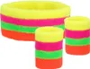 Schweißbänder Neon UV – 3er Set Stirnband & Armbänder für Produktbild-Vorschau 2