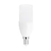 A white LED light bulb with a frosted tube and a metal screw base, isolated on a white background. Produktbild-Vorschau