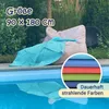 Sporthandtuch Mikrofaser, 90x180 cm, türkis, mit Produktbild-Vorschau 3