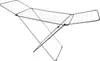 A silver metal drying rack with wings is shown against a white background. Produktbild-Vorschau