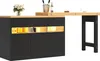 Sweiko Table de bar extensible avec éclairage LED et Voir les images du produit 18
