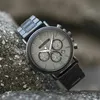 Holzwerk LAHNSTEIN Herren Edelstahl & Holz Uhr Chronograph Produktbild-Vorschau 2