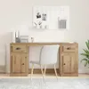 A desk with a chair in a room. Voir les images du produit