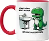 Konnte Hände nicht waschen T-Rex Tasse Rot Tyrannosaurus Produktbild-Vorschau 1