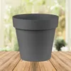 Central Garden Round Blumentopf in anthrazit in 20 cm Produktbild-Vorschau 1