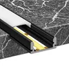 XUDO U-profil hliník černý 2 m – montážní profil pro LED Náhled obrázku produktu 3