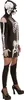 Skelettlady Kleid mit Kapuze S Produktbild-Vorschau 3