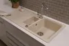 Küchenspüle Einbauspüle Spülbecken Granit 100 x 50 Vanille Produktbild-Vorschau 1