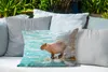 MuchoWow® Outdoor Kissen - Ein Wasserschwein steht am Produktbild-Vorschau 4