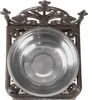 Mangeoire pour chien en fonte marron antique avec bol en Voir les images du produit 4