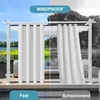 2 Stück Outdoor Vorhänge Wetterfest Oben und Unten mit Ösen Produktbild-Vorschau 4