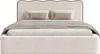 A bed with bedding and pillows, presented against a white background. Produktbild-Vorschau