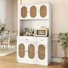 COSTWAY Mobile da cucina in legno, credenza con 2 prese Anteprima dell’immagine prodotto 1