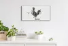 Wanduhr Bürouhr Leinwand Bild Geräuschlos 60x30 Zeichnung Produktbild-Vorschau 3