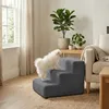 Komvortowy | Haustiertreppe | DUNKELGRAU | Cord | 3 Stufen Produktbild-Vorschau 3