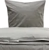 4 teilige Uni Bettwäsche 135 x 200 cm grau Einfarbig Produktbild-Vorschau 3