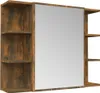 vidaXL Koupelnová zrcadlová skříňka Smoked Oak 80x20,5x64 Náhled obrázku produktu 1