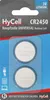 A package of two HyCell CR2450 lithium button cell batteries. Produktbild-Vorschau