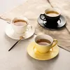 HOMLA šálek a podšálek SIENA žlutý 240 ml Náhled obrázku produktu 6