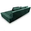 A dark green sectional sofa is shown from a rear-diagonal angle against a white background. Produktbild-Vorschau