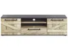 BELIANI TV-Möbel Lowboard Heller Holzfarbton/ Schwarz aus Produktbild-Vorschau 6