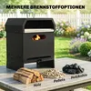 Outsunny 3-in-1 Outdoor Pizzaofen Holzbefeuerter Pizza Ofen Produktbild-Vorschau 5