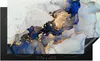 KitchenYeah© Herdabdeckplatte Marmor - Blau - Gold , Produktbild-Vorschau 1