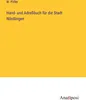 Hand- und Adreßbuch für die Stadt Nördlingen Produktbild-Vorschau 2