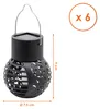 LED Solar Laterne klein mit Flammeneffekt - 6er Set - Mini Produktbild-Vorschau 2
