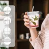 Fine Life Pro Gläser-Set Gerippte Glasbecher mit Deckel und Produktbild-Vorschau 3