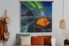 MuchoWow® Wandteppich Wandbehang Nordlichter - Zelt - Eis - Produktbild-Vorschau 5