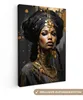 OneMillionCanvasses® - Plátno - Žena - Zlatá - Černá - - Náhled obrázku produktu 1