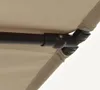vidaXL Parasol avec mât en aluminium 180x110 cm Taupe Voir les images du produit 15