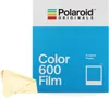 A box of Polaroid Color 600 Film is shown with a yellow cleaning cloth in the foreground. Produktbild-Vorschau