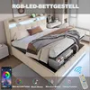 Merax hydraulischem Polsterbett 180x200 cm für Kinder mit Produktbild-Vorschau 4